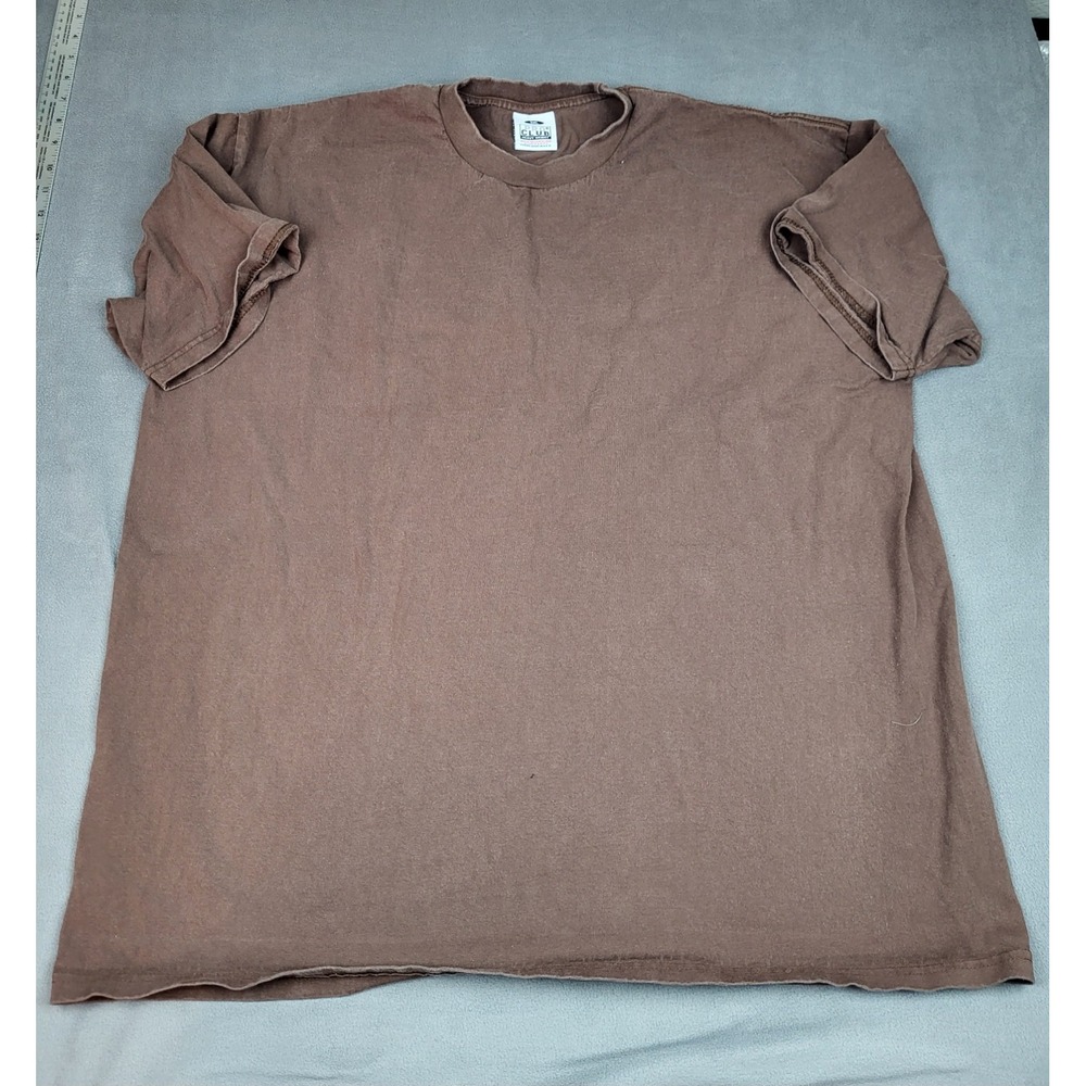 Pro Club Heavyweight Shirt Mens‎ 3XL Brown Crew Neck Durable Work Relax Fit